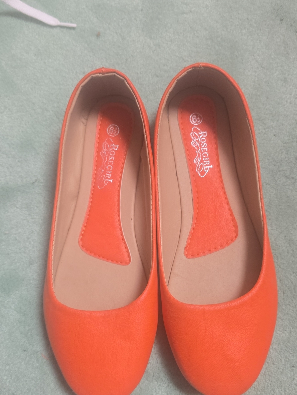 Scott Bright Orange Women's Ballet Flats